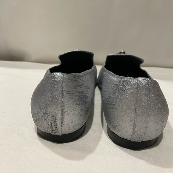 Chanel silver leather loafers - Picture 3 of 7